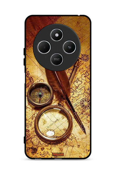 Tolwak غطاء حماية لهاتف شاومي ريدمي 14R 5G ببوصلة عتيقة