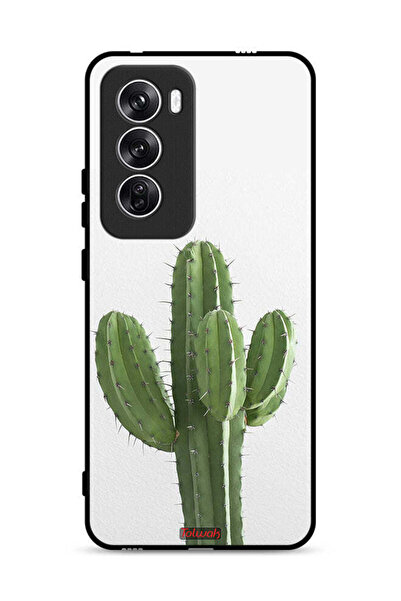 Tolwak غطاء حماية لهاتف Oppo Reno12 5G بنقشة نبات الصبار