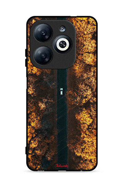 Tolwak غطاء حماية لهاتف Infinix Smart 8 4G بطبعة أشجار الخريف