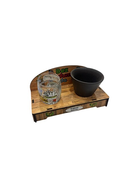 seymenbıçakçılık Trabzon Souvenir Black Sea Themed Idea Design Cup & Glass Gi...