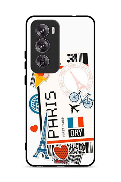 Tolwak غطاء حماية لهاتف Oppo Reno12 Pro 5G ملصق باريس