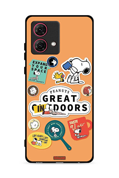 Tolwak غطاء حماية لهاتف موتورولا موتو جي 84 5 جي - ملصقات الفول السوداني