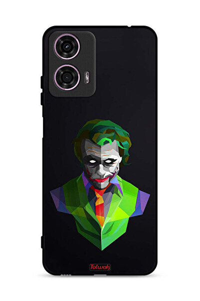 Tolwak غطاء حماية لهاتف موتورولا موتو جي 24 4G بطبعة فن تجريدي للجوكر