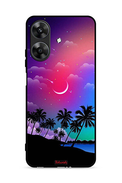 Tolwak غطاء حماية لهاتف Realme Note 60 4G برسومات قمر في الليل