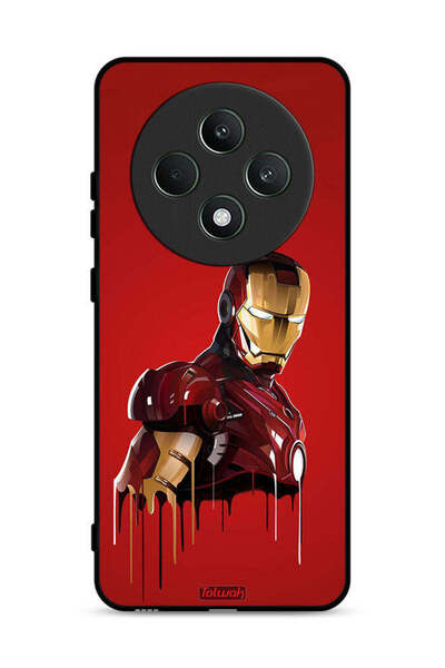 Tolwak غطاء حماية لهاتف Oppo Reno12 F 5G برسومات الرجل الحديدي