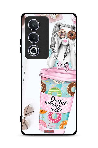 Tolwak غطاء حماية Oppo A3 Pro 5G بتصميم Donut Worry Girl