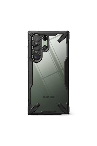 SOHO Carcasă compatibilă pentru Samsung Galaxy S23 Plus, design cu bara de protecție Fusion-X, neagră
