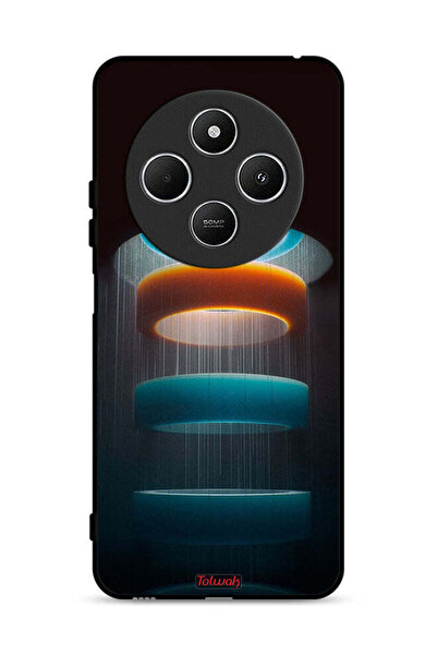 Tolwak غطاء حماية لهاتف Xiaomi Redmi 14C 4G بنمط حلقات فنية