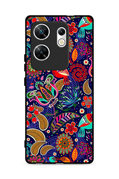 Tolwak غطاء حماية لهاتف Infinix Zero 30 4G بنقشة طيور وزهور