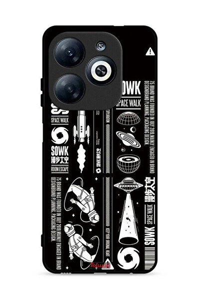 Tolwak غطاء حماية لهاتف Infinix Smart 8 4G، ملصق Sowk Space Walk