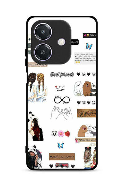 Tolwak غطاء حماية لهاتف Oppo A3x 5G بعبارات وملصقات باللغة العربية