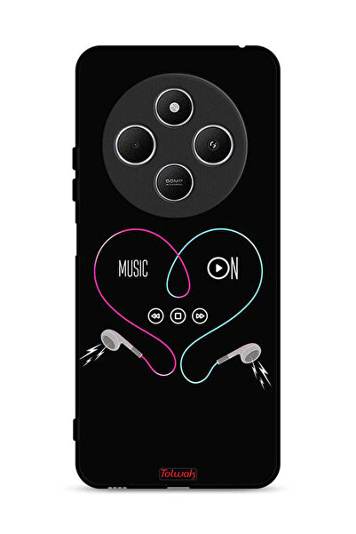 Tolwak Xiaomi Redmi 14R 5G Protective Case Cover Music On
