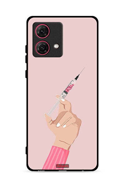 Tolwak غطاء حماية لهاتف موتورولا موتو جي 84 5 جي بنقشة Love Injection