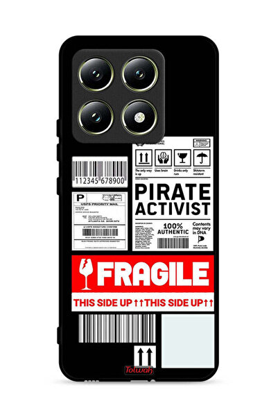 Tolwak Xiaomi 14T 5G Protective Case Cover Private Activist Fragile Sticker