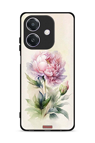 Tolwak غطاء حماية Oppo A3 5G بتصميم فني بألوان مائية وردية