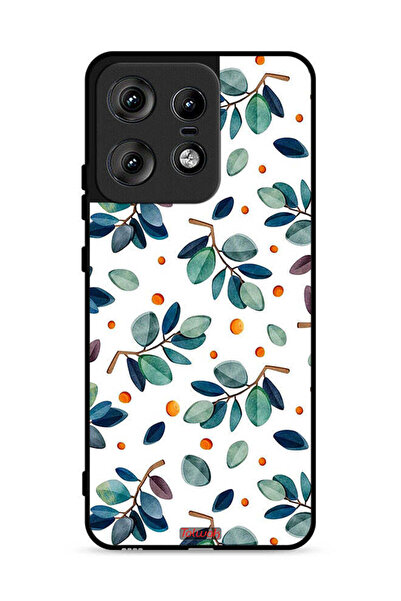 Tolwak غطاء حماية لهاتف موتورولا إيدج 50 برو 5G بنقشة أوراق الشجر