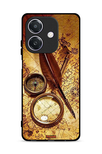 Tolwak غطاء حماية Oppo A3x 5G بتصميم بوصلة عتيقة