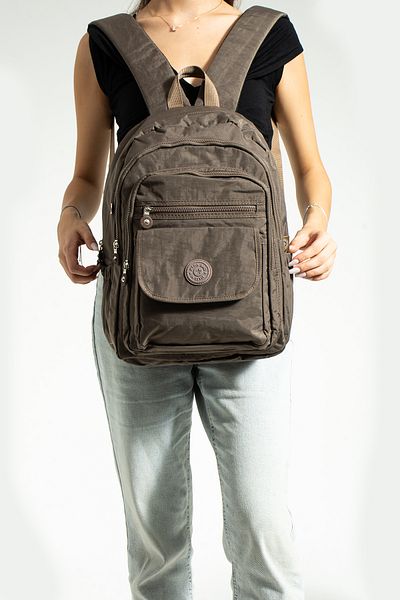 NEMO BAGS Brown Unisex School Bag, Crinkle Waterproof, Laptop Travel Backpack, 24 Lt, 40X30Cm