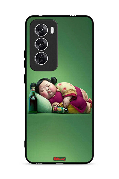Tolwak غطاء حماية Oppo Reno12 5G بتصميم فتاة سمينة