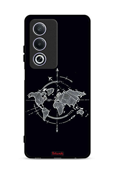 Tolwak غطاء حماية Oppo A3 Pro 5G برسومات البوصلة