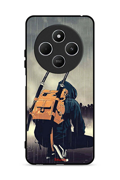 Tolwak غطاء حماية لهاتف شاومي ريدمي 14 سي 4G بطبعة سيف ساموراي رقمية