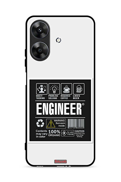 Tolwak غطاء حماية لهاتف Realme Note 60 4G، ملصق مهندس