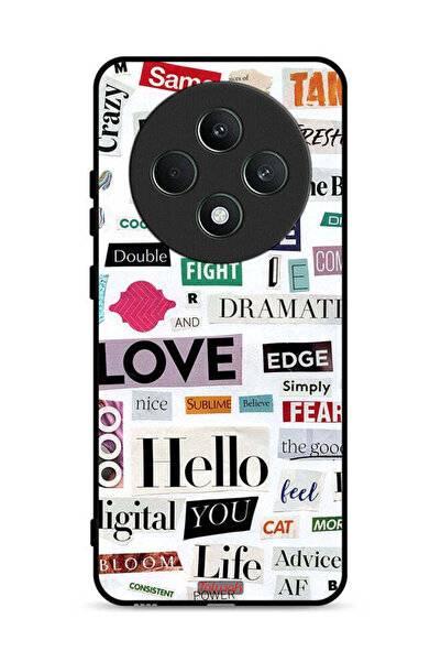 Tolwak جراب حماية لهاتف Oppo Reno12 F 5G مع ملصقات اقتباسات قصيرة