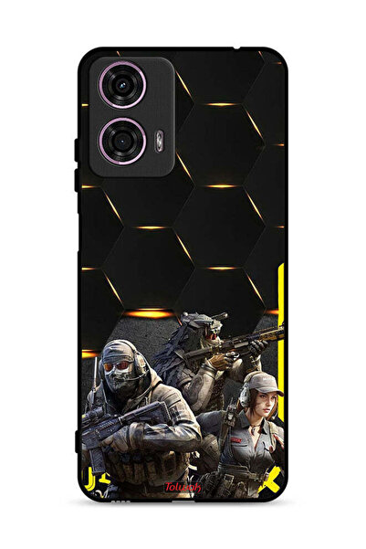 Tolwak غطاء حماية لهاتف موتورولا موتو جي 24 4G بخلفية سايبربانك