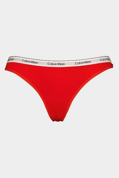 Calvin Klein , Chiloți tanga cu bandă cu logo, portocaliu pal, L