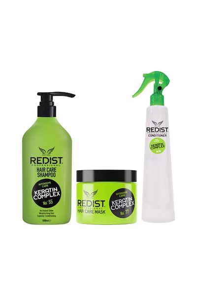 Redist Set Restructurant cu Keratina (Sampon 1 L, Masca 500 ml, Balsam bifazic 400 ml)