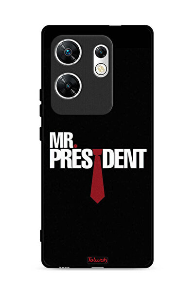 Tolwak غطاء حماية لهاتف Infinix Zero 30 4G Mr President