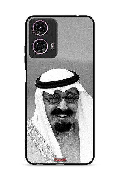 Tolwak غطاء حماية لهاتف موتورولا موتو جي 24 4G صورة الملك عبد الله مبتسمًا