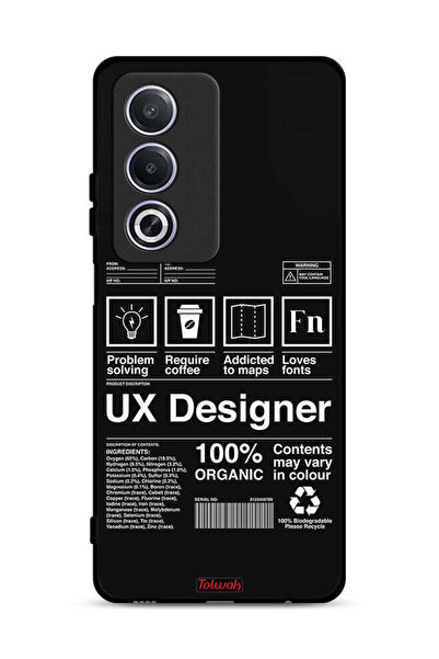 Tolwak Oppo A3 Pro 5G Protective Case Cover Ux Designer Sticker