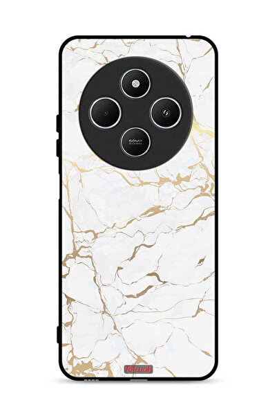 Tolwak غطاء حماية لهاتف Xiaomi Redmi 14C 4G بنمط رخامي