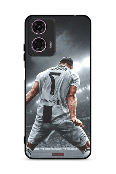 Tolwak غطاء حماية لهاتف موتورولا موتو جي 24 4G بطبعة احتفال كريستيانو رونالدو