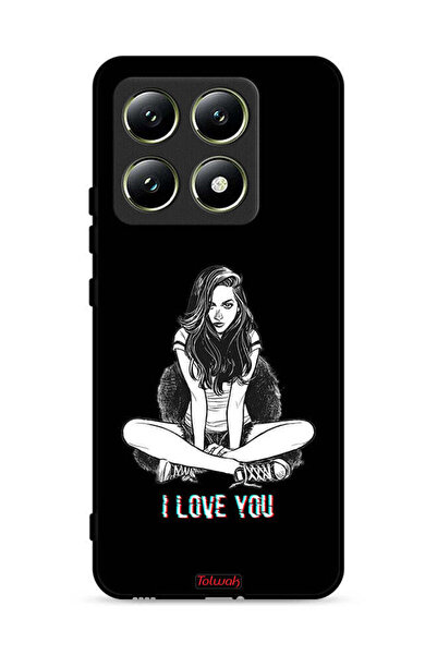 Tolwak غطاء حماية لهاتف شاومي 14T 5G بطبعة "أحبك"