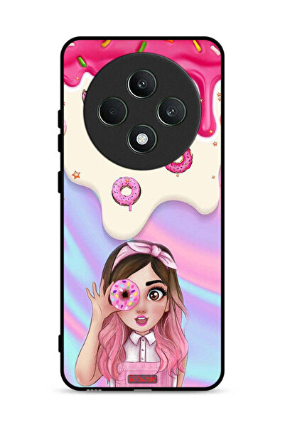 Tolwak غطاء حماية لهاتف Oppo Reno12 F 5G يحمل صورة دونات