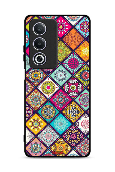 Tolwak غطاء حماية لهاتف Oppo A3 Pro 5G بنقشة مربعات ماندالا