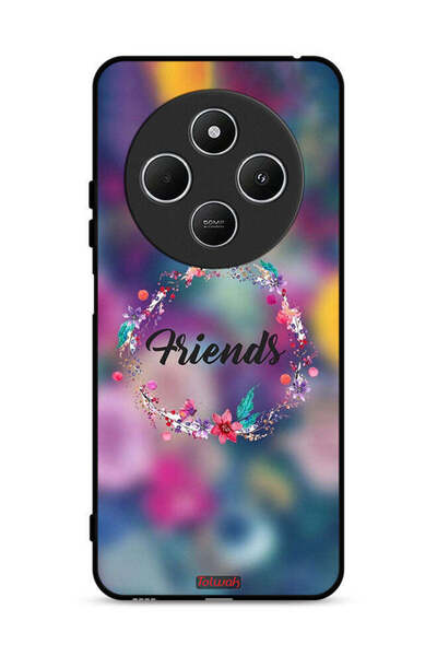 Tolwak غطاء حماية لهاتف شاومي ريدمي 14 سي 4G برسومات خاتم أصدقاء الزهور