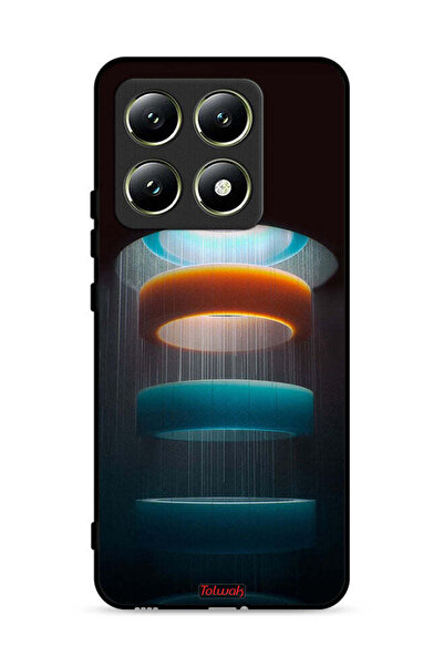 Tolwak غطاء حماية لهاتف Xiaomi 14T 5G بنمط حلقات فنية