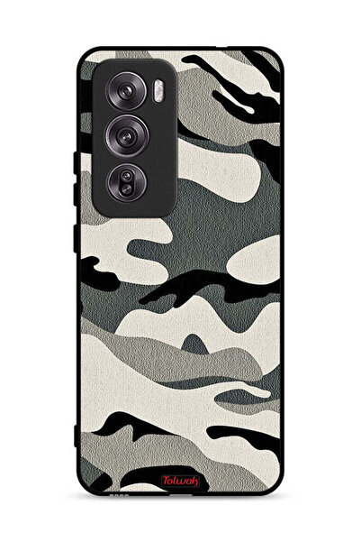 Tolwak غطاء حماية مموه لهاتف Oppo Reno12 Pro 5G