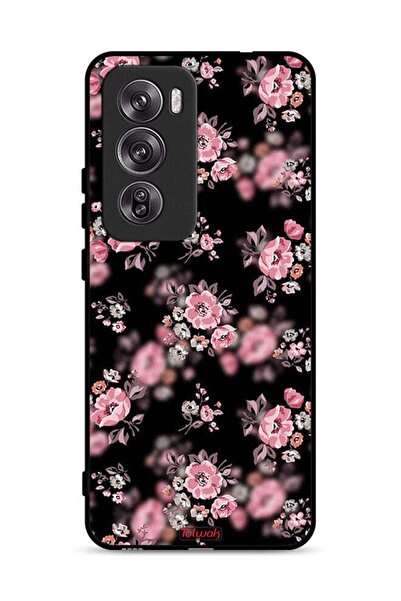 Tolwak غطاء حماية لهاتف Oppo Reno12 Pro 5G بنقشة زهور بورتريه