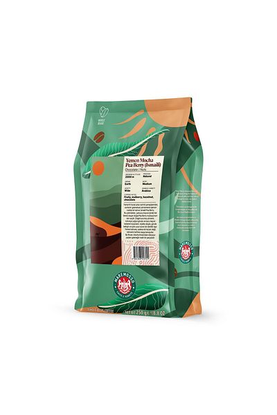 Mare Mosso Caffe ê Vendite Yemen Mocha Pea Berry (Ismaili) Local Filter Coffee 250 Gr.