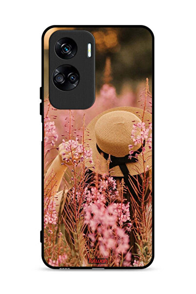 Tolwak غطاء حماية لهاتف Honor 90 Lite 5G، قبعة فتاة مزينة بالزهور