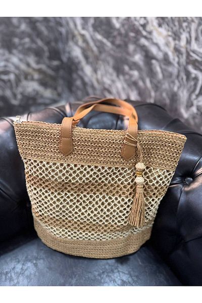Fiori Geantă de mână pentru femei Straw