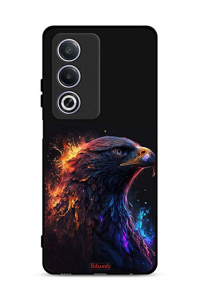 Tolwak Oppo A3 Pro 5G Protective Case Cover Eagle Art