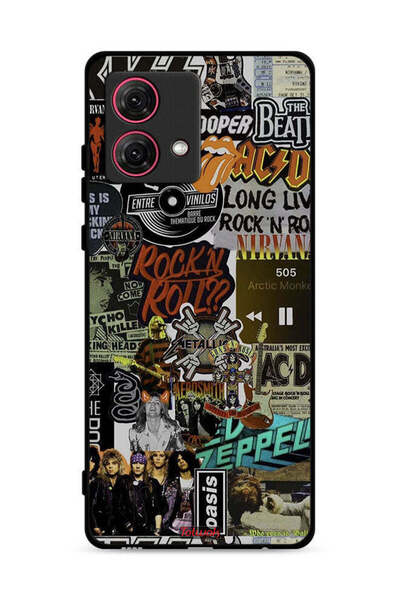 Tolwak غطاء حماية لهاتف موتورولا موتو جي 84 5 جي، تحيا موسيقى الروك أند رول