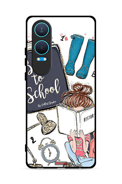 Tolwak غطاء حماية لهاتف OnePlus Nord CE4 Lite 5G - فتاة في المدرسة تقرأ التاريخ