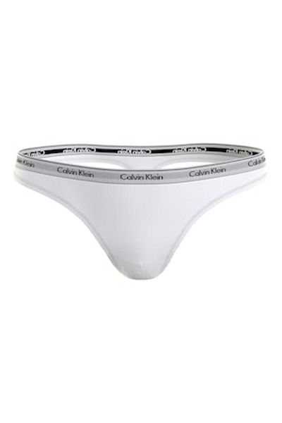 Calvin Klein Chiloți tanga cu bandă cu logo, albi, M