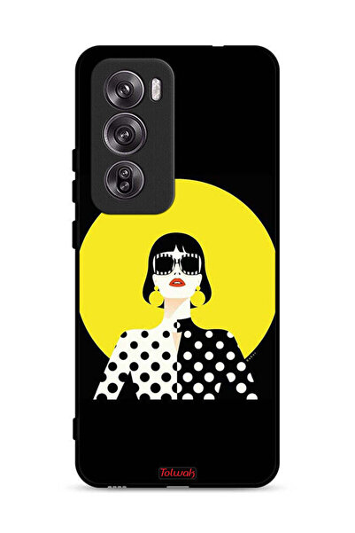 Tolwak غطاء حماية Oppo Reno12 Pro 5G بتصميم فتاة أنيقة